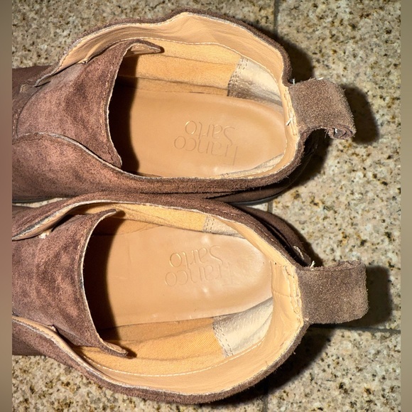 Franco Sarto Isolde Brown Suede Leather Ankle Slip On Boots SIZE 8M - Picture 9 of 11